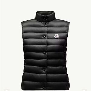 Moncler Women's Quilted Black Vest (Liane Down Gilet)
